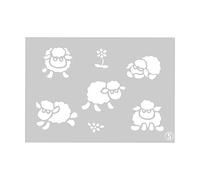 The Stencil Studio Little Sheep Reusable Stencil - Size Extra Small (A5) (10166XS)