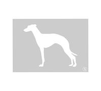 The Stencil Studio Ltd - Greyhound Stencil - Reusable Stencil - Size Extra Small (A5) (10144XS)