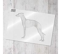 The Stencil Studio Ltd - Greyhound Stencil - Reusable Stencil - Size Medium (A3) (10144M)