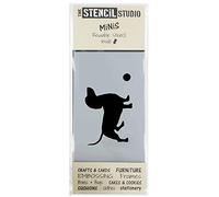 The Stencil Studio - Stencil MiNiS - Dachshund and Ball Stencil - Sausage Dog Stencil - Idea for Home décor, Cake Decorating, cardmaking and Scrapbooking. (10689)