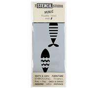 The Stencil Studio - Stencil MiNiS - Fishes Stencil - Reusable Stencil Ideal for Home décor, Furniture upcycling, Cake Decorating, cardmaking and Scrapbooking. (10661)
