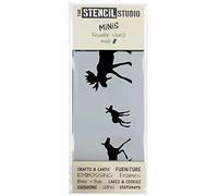 The Stencil Studio - Stencil MiNiS - Moose Family Stencil - Reusable Stencil Ideal for Home décor, Furniture upcycling, Cake Decorating, cardmaking and Scrapbooking. (10709)