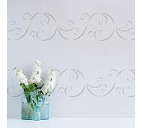 The Stencil Studio Swirl Border Stencil - Reusable Stencil - Size Small (A4) (10227S)