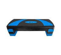 The Step - Large 31" Adjustable Aerobic Step Platform for Cardio, Core, Strength, Stability & Resistance Training, Blue