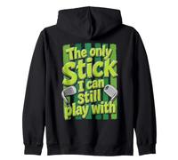 The Stick I Can Still Play With Golf Funny Zip Hoodie