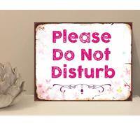 the sticker studio ltd Please Do Not Disturb Quote Novelty Metal Plaque Sign Gift fcp69