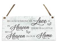 the sticker studio ltd Someone We Love In Heaven Novelty Wooden Plaque Sign Gift fcp88