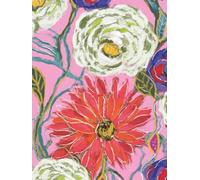 The Stillness Collection: Whispering Petal - 8.25 x 11 Hardcover Lined Journal with Original Floral Artwork by Laura Rhinehart