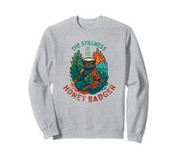 The Stillness of the Honey Badger Zen Yoga Meditation Sweatshirt