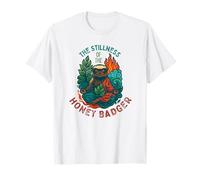 The Stillness of The Honey Badger Zen Yoga Meditation T-Shirt