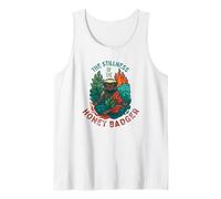 The Stillness of The Honey Badger Zen Yoga Meditation Tank Top