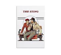 The Sting Movie Poster Art Print Vintage Wall Decor Retro Film Artwork Classic Cinema Decoration Home Theater Wall Art Gift for Movie Lovers 70s Film Memorabilia Gift 12x18inch(30x45cm) Unframed