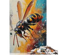 The Stinging Wasp Puzzle Customizable Pictures 100% Recycled Cardboard Jigsaw Puzzle for Adults Teen Unique Gift 1000pcs (26x38cm)