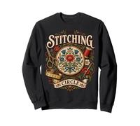 The Stitching Circle Vintage Sewing Craft Needlepoint Sweatshirt