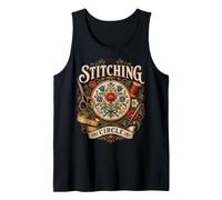 The Stitching Circle Vintage Sewing Craft Needlepoint Tank Top