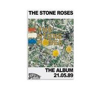 The Stone Roses Anti Splash Art Posters Living Room And Bedroom Hanging Paintings Suitable for Multiple Scenarios No Need for Punching Easy to Install Suitable for Gifts And Personal UseUnframe-style1