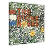 The Stone Roses. Iconic Album Cover Canvas Poster Wall Art Decor Print Picture Paintings for Living Room Bedroom Decoration 12×12inch(30×30cm) Frame: