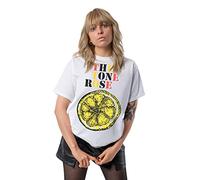 The Stone Roses Logo Lemon Multicolour Men's T-Shirt White Medium