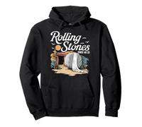 The Stone was Rolled Away He is Alive Retro Christian Easter Pullover Hoodie