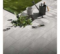 The Stonemart County Light Grey 600x900x20mm Outdoor Porcelain Paving - Full Set of 40 Slabs for Patios & Walkways