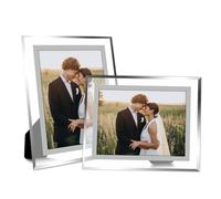 The Stories of Us 4x6 Picture Frames, HD Glass Photo Frame for Tabletop Horizontally or Vertically, 2 Pack