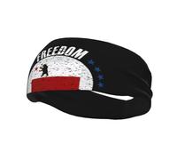 The Storm Bear Flag and Freedom Headbands Men Women Non Slip Wicking Sports Sweatband for Gym Basketball Yoga Hairbands