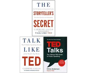 The Storyteller's Secret, Talk Like TED and TED Talks 3 Books Collection Set by Chris Anderson, Carmine Gallo