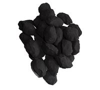 The Stove Wizard 10 Large Cast Ceramic Coals - Replacement Accessories for LPG Bio Ethanol Gas Fires Electric Fires - Realistic Black Coal Effect - UK-Made - 70mm x 50mm x 40mm