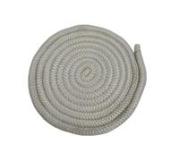 The Stove Wizard 12mm Glass Fibre Door Seal Cord - 4m Heat Resistant Stove Rope with 100mm Free End | Soft White Thermal Seal for Wood Burning Stoves, Ovens, Fireplaces, Boilers, Flue Doors