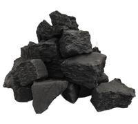 The Stove Wizard 20 Random Shape Ceramic Coals - Replacement Accessories for LPG Bio Ethanol Gas Fires Electric Fires - Realistic Black Coal Effect - UK-Made - 35mm to 45mm