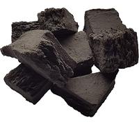 The Stove Wizard 20 Random Shape Ceramic Coals - Replacement Accessories for LPG Bio Ethanol Gas Fires Electric Fires - Realistic Black Coal Effect - UK-Made - 45mm to 55mm