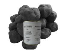 The Stove Wizard 20 Small Cast Replacement Gas Fire Coals & 500Ml High Temperature Trade Fireback Paint Set