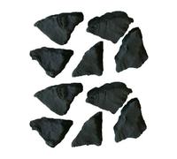 The Stove Wizard 20 Triangle Shape Gas Fire Replacement Coals 70mm X 35mm