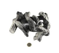 The Stove Wizard 9 Piece Grey Driftwood Ceramic Log Set - Hand Painted Burnt Effect for Living Flame Fires - Compatible Bio Ethanol, LPG, Electric and Natural Gas Fire Coal fires