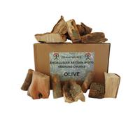 The Stove Wizard Andalusian Artisan Olive Wood Smoking Chunks Premium Quality Bbq Smoker Chunksl 100 % Natural 3Kg 10 Litre