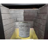 The Stove Wizard Back To Black Fireback Coal Paint 250Ml Matt Black 800C High Temperature Coating