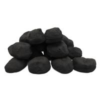 The Stove Wizard Cast Coals Extra Small Black Ceramic Fireplace Accessories Suitable for Gas LPG Bio Ethanol and Electric Fires Universal Replacement Realistic Coals UK Made Pack of 20