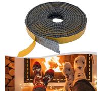 The Stove Wizard Fire Rope For Wood Burning Stove, Seal Liner For Stove, Chimney, Fireplaces, Oven Door, Heat Resistant Sealant Strip, 2M(3mm*10mm*2m)
