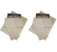 The Stove Wizard Firebrick Fire Board Heat Proof Brick Vermiculite Fireboard 200mm x 200mm x 25mm (Pack of 2)