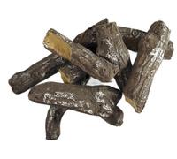 The Stove Wizard Gas Fire Replacement Ceramic Faux Logs Coals 8 Piece Log Set For Gas, Lpg, Bio Ethanol & Electric Fires
