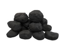 The Stove Wizard Gas Fire Replacement Coals 20 Extra Small Cast Replacement Coals, Black Ceramic Artificial Coal