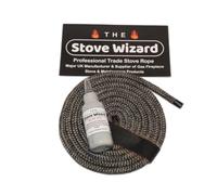 The Stove Wizard Stove Rope Adhesive 50ml Black | Glass fibre, High-temperature adhesive, Black formula, For stove rope seals