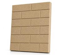 The Stove Wizard Vermiculite Fire Board Brick Effect 500 x 610 x 25mm Heat Resistant Firebrick Replacement Panel for Wood Burners Multi Fuel Stoves Log Burners Fireplaces and Stove Insulation