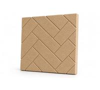 The Stove Wizard Vermiculite Fire Board Herringbone 45° Effect 500 x 610 x 25mm Heat Resistant Firebrick Replacement Panel for Wood Burners Multi Fuel Stoves Log Burners Fireplace and Stove Insulation