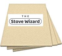 The Stove Wizard Vermiculite Fire Bricks For Stoves Wood Log Burners Pizza Oven Two Boards 250 X 303 X 25mm Each