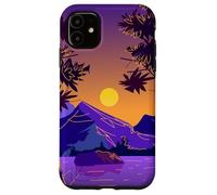 The strange tree on hill with the beautiful of night sky Case for iPhone 11