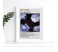 The Stranglers La Folie Tracklist Tour Concert Album Music A3 Wall Art Print - Unframed Poster Concert Festival Glossy Artwork Unique Home Décor Gift Bedroom Mancave Britpop Grey