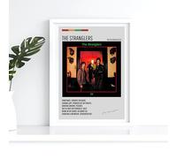 The Stranglers Rattus Norvegicus A4 Print Poster Wall Art Home Decor Album Gift Present Photo Living Room Dining Room Bedroom Unframed Concert Tour Gig Live Show Music Arena Event Grey
