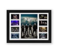 The Stranglers Signed Poster Print - Limited Edition Wall Art, Golden Brown Collectible Memorabilia, Punk Rock New Wave Fan Gift with Pre-Printed Autographs (A3 Framed)