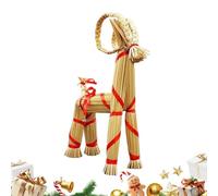 The Straw Goat for Scandinavian Christmas - Traditional Christmas Decorations | Yule Goat Straw Decorations | Indoor and Outdoor Living Room Garden and Parties